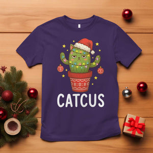 Funny Christmas Catcus T Shirt Succulent Lover Gift TS12 Purple Print Your Wear