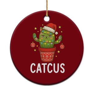 Funny Xmas Catcus Ceramic Ornament Succulent Lover Gift TS12 1pc Red Print Your Wear