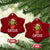 Funny Xmas Catcus Ceramic Ornament Succulent Lover Gift - Print Your Wear