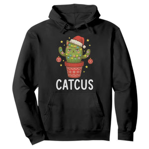 Funny Christmas Catcus Hoodie Succulent Lover Gift TS12 Black Print Your Wear