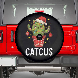 Funny Christmas Catcus Spare Tire Cover Succulent Lover Gift TS12 Black Print Your Wear