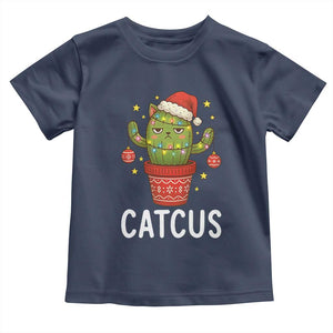 Funny Christmas Catcus Toddler T Shirt Succulent Lover Gift TS12 Navy Print Your Wear