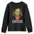 Funny Christmas Catcus Youth Sweatshirt Succulent Lover Gift TS12 Black Print Your Wear