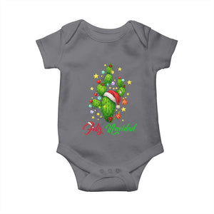 Feliz Navidad Cactus Baby Onesie Funny Spanish Christmas Gift TS12 Charcoal Print Your Wear