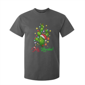 Feliz Navidad Cactus T Shirt For Kid Funny Spanish Christmas Gift TS12 Dark Heather Print Your Wear