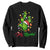 Feliz Navidad Cactus Sweatshirt Funny Spanish Christmas Gift TS12 Black Print Your Wear