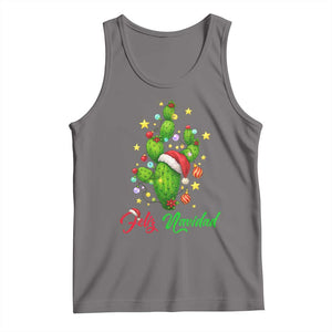 Feliz Navidad Cactus Tank Top Funny Spanish Christmas Gift TS12 Deep Heather Print Your Wear