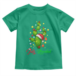 Feliz Navidad Cactus Toddler T Shirt Funny Spanish Christmas Gift TS12 Irish Green Print Your Wear