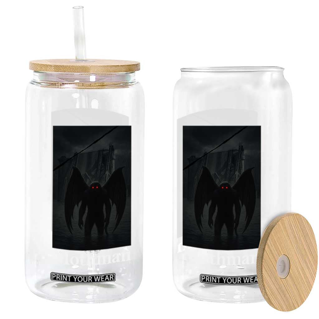 Mothman Glass Can Folklore Cryptid Gift Silver Bridge West Virginia TS12 Print Your Wear