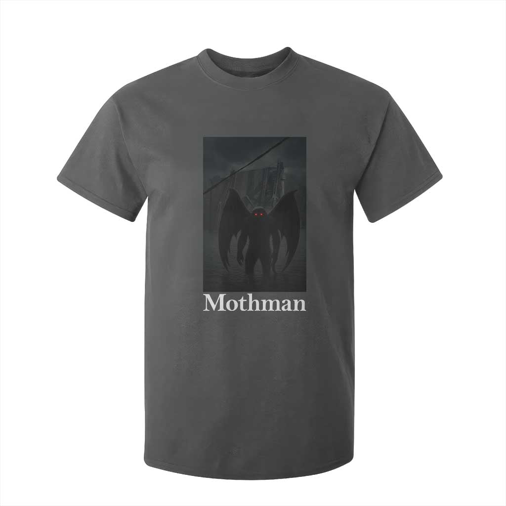 Mothman T Shirt For Kid Folklore Cryptid Gift Silver Bridge West Virginia TS12 Dark Heather Print Your Wear