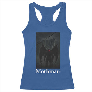 Mothman Racerback Tank Top Folklore Cryptid Gift Silver Bridge West Virginia TS12 Royal Blue Print Your Wear