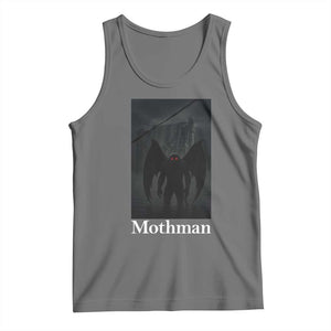 Mothman Tank Top Folklore Cryptid Gift Silver Bridge West Virginia TS12 Black Heather Print Your Wear