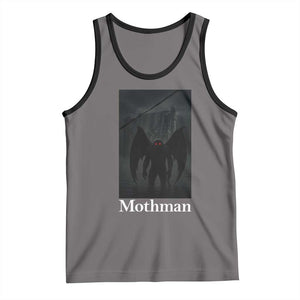 Mothman Tank Top Folklore Cryptid Gift Silver Bridge West Virginia TS12 Deep Heather Black Print Your Wear