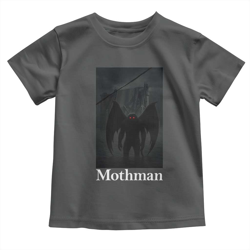 Mothman Toddler T Shirt Folklore Cryptid Gift Silver Bridge West Virginia TS12 Dark Heather Print Your Wear
