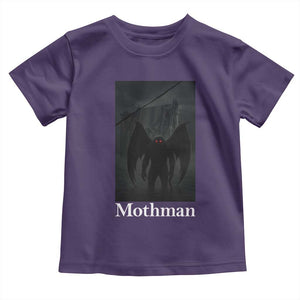 Mothman Toddler T Shirt Folklore Cryptid Gift Silver Bridge West Virginia TS12 Purple Print Your Wear