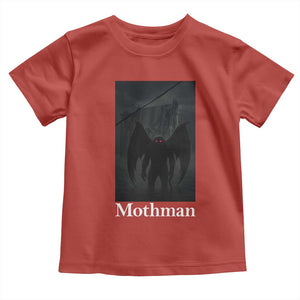 Mothman Toddler T Shirt Folklore Cryptid Gift Silver Bridge West Virginia TS12 Red Print Your Wear