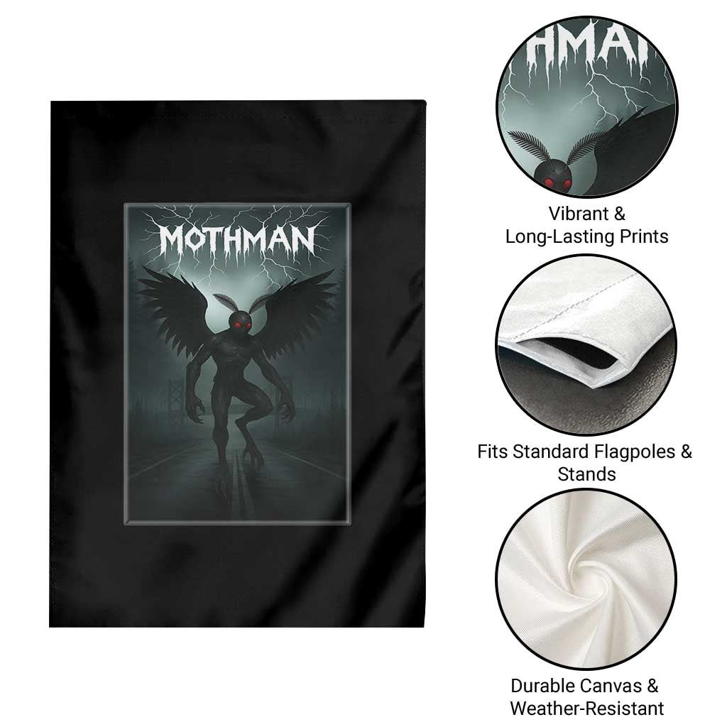 Mothman Garden Flag Folklore Gothic Horror Cryptid Gift TS12 Print Your Wear