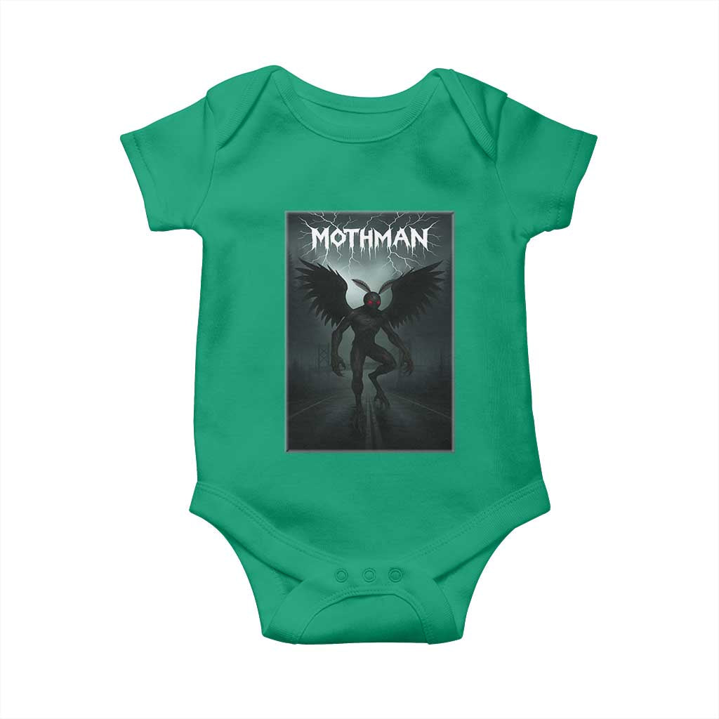 Mothman Baby Onesie Folklore Gothic Horror Cryptid Gift TS12 Irish Green Print Your Wear