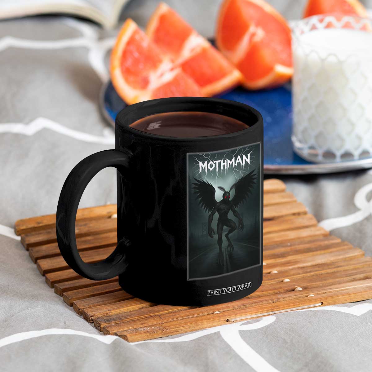 Mothman Coffee Mug Folklore Gothic Horror Cryptid Gift TS12 Print Your Wear
