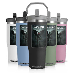 Mothman Flip Straw Tumbler Folklore Gothic Horror Cryptid Gift TS12 Print Your Wear