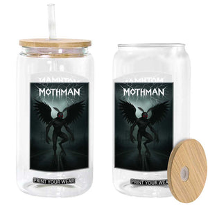 Mothman Glass Can Folklore Gothic Horror Cryptid Gift TS12 Print Your Wear