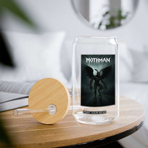 Mothman Glass Can Folklore Gothic Horror Cryptid Gift TS12 Print Your Wear
