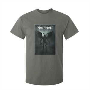 Mothman T Shirt For Kid Folklore Gothic Horror Cryptid Gift TS12 Military Green Print Your Wear