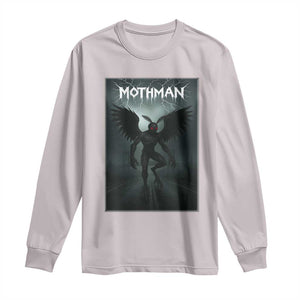 Mothman Long Sleeve Shirt Folklore Gothic Horror Cryptid Gift TS12 Ice Gray Print Your Wear