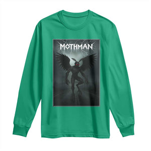 Mothman Long Sleeve Shirt Folklore Gothic Horror Cryptid Gift TS12 Irish Green Print Your Wear