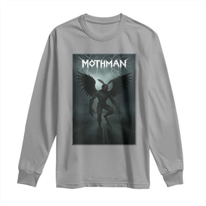 Mothman Long Sleeve Shirt Folklore Gothic Horror Cryptid Gift TS12 Sport Gray Print Your Wear