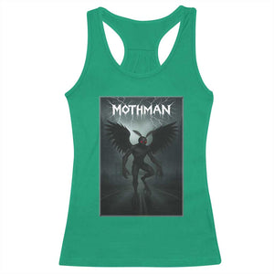 Mothman Racerback Tank Top Folklore Gothic Horror Cryptid Gift TS12 Irish Green Print Your Wear