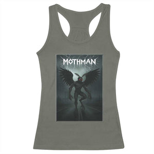 Mothman Racerback Tank Top Folklore Gothic Horror Cryptid Gift TS12 Military Green Print Your Wear