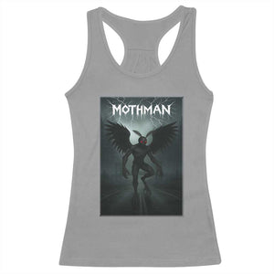 Mothman Racerback Tank Top Folklore Gothic Horror Cryptid Gift TS12 Sport Gray Print Your Wear