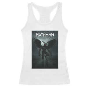 Mothman Racerback Tank Top Folklore Gothic Horror Cryptid Gift TS12 White Print Your Wear