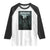 Mothman Raglan Shirt Folklore Gothic Horror Cryptid Gift TS12 White Black Print Your Wear