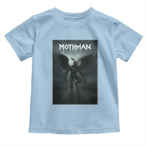 Mothman Toddler T Shirt Folklore Gothic Horror Cryptid Gift TS12 Light Blue Print Your Wear