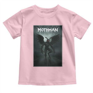 Mothman Toddler T Shirt Folklore Gothic Horror Cryptid Gift TS12 Light Pink Print Your Wear
