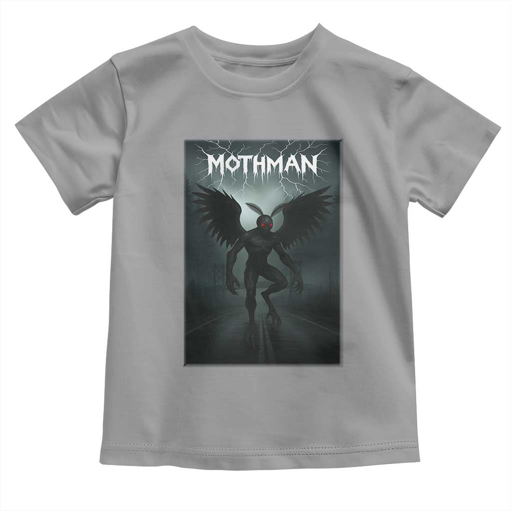 Mothman Toddler T Shirt Folklore Gothic Horror Cryptid Gift TS12 Sport Gray Print Your Wear