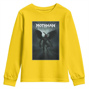 Mothman Youth Sweatshirt Folklore Gothic Horror Cryptid Gift TS12 Daisy Print Your Wear