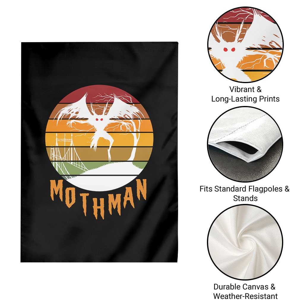 Mothman Garden Flag Retro Vintage Cryptid Gothic Horror Gift TS12 Print Your Wear