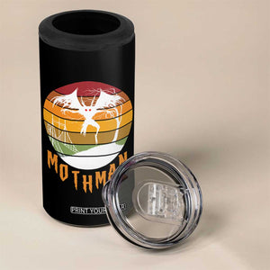 Mothman 4 in 1 Can Cooler Tumbler Retro Vintage Cryptid Gothic Horror Gift TS12 Print Your Wear