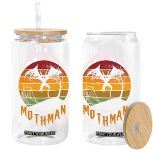 Mothman Glass Can Retro Vintage Cryptid Gothic Horror Gift TS12 Print Your Wear