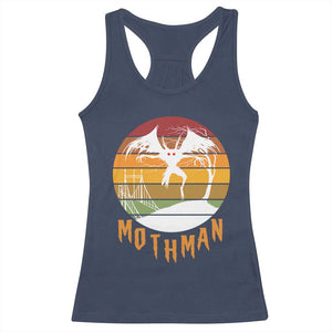Mothman Racerback Tank Top Retro Vintage Cryptid Gothic Horror Gift TS12 Navy Print Your Wear