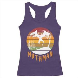 Mothman Racerback Tank Top Retro Vintage Cryptid Gothic Horror Gift TS12 Purple Print Your Wear