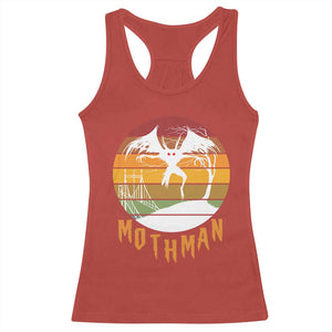Mothman Racerback Tank Top Retro Vintage Cryptid Gothic Horror Gift TS12 Red Print Your Wear
