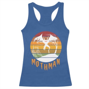 Mothman Racerback Tank Top Retro Vintage Cryptid Gothic Horror Gift TS12 Royal Blue Print Your Wear
