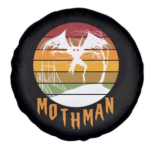 Mothman Spare Tire Cover Retro Vintage Cryptid Gothic Horror Gift TS12 Print Your Wear