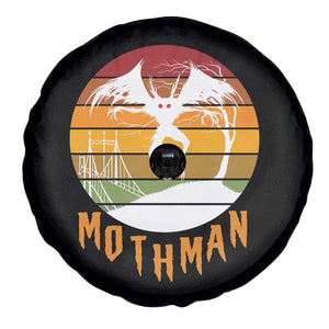 Mothman Spare Tire Cover Retro Vintage Cryptid Gothic Horror Gift TS12 Print Your Wear