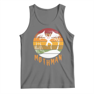 Mothman Tank Top Retro Vintage Cryptid Gothic Horror Gift TS12 Black Heather Print Your Wear