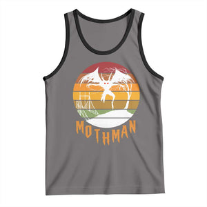 Mothman Tank Top Retro Vintage Cryptid Gothic Horror Gift TS12 Deep Heather Black Print Your Wear